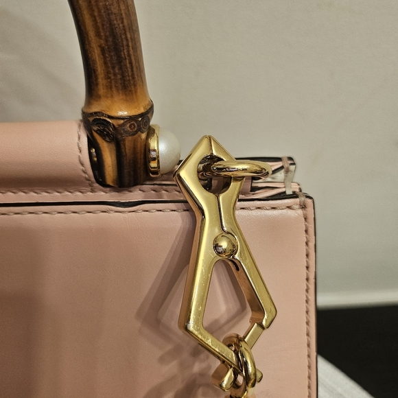 ✨ Gucci Diana Mini Bamboo Handle Bag – Blush Pink/Ivory - Picture 6 of 16